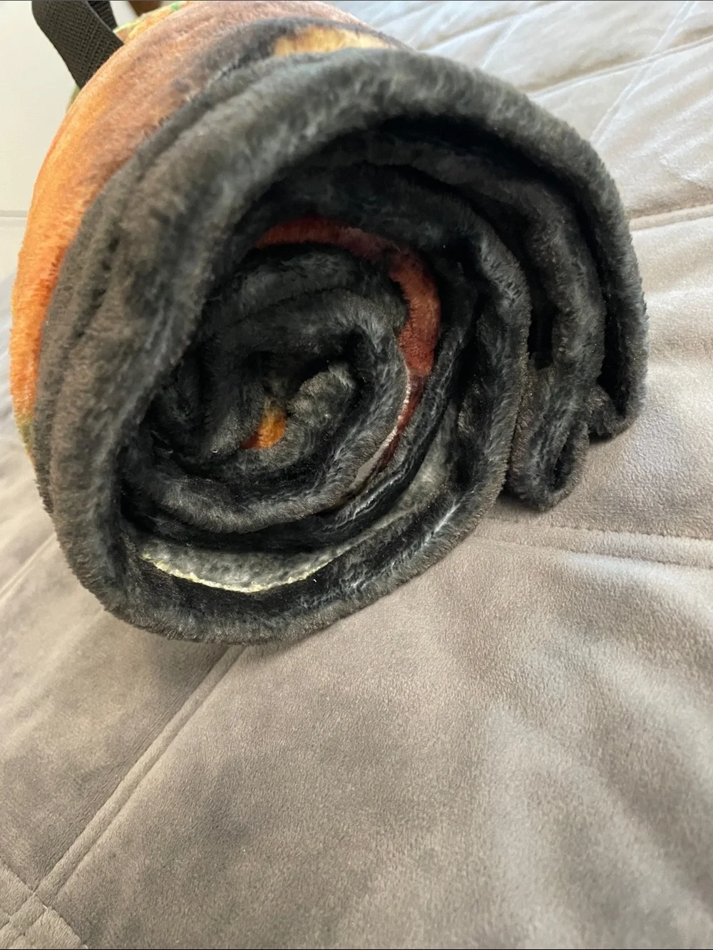 Pet Dog Throw in Orange and Yellow Tie-Dye